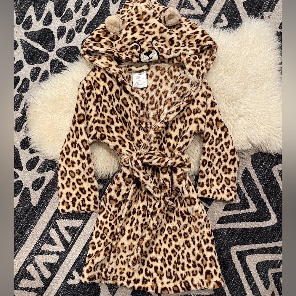 Gap Cheetah Hooded Robe